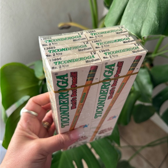 Vintage World's Best Pencils 6 Boxes No. 2 - Real Wood New and Sealed - Picture 1 of 3